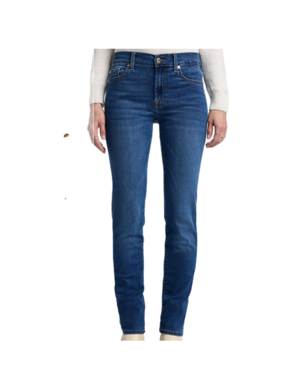 7 For All Mankind Roxanne Ankle Women's Jeans Size 28 Blue Inseam 33"